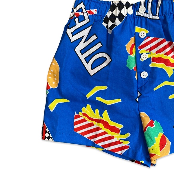 Vintage Diner print easy shorts (kids) - Picture 3 of 7